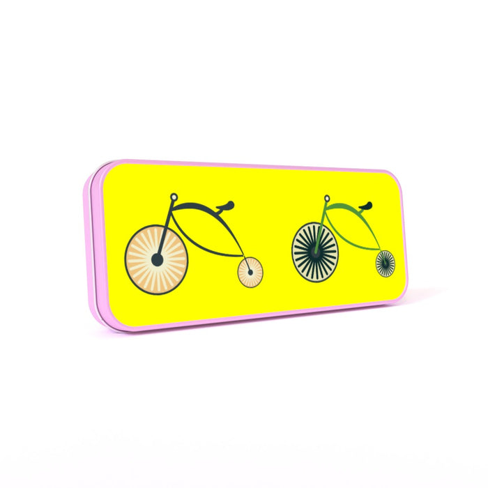 Pencil Tins - On Ya Bike Yellow - printonitshop