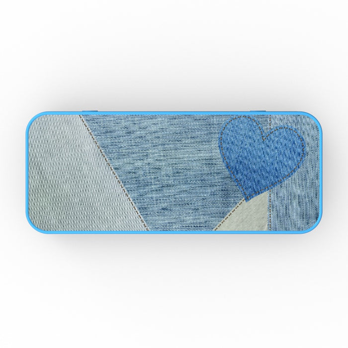 Pencil Tins - Denim Heart - printonitshop