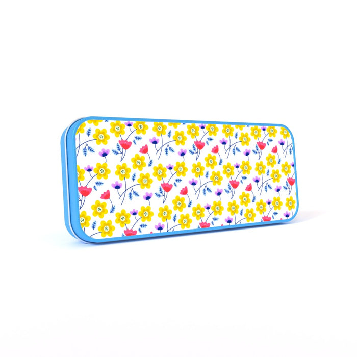 Pencil Tins - Yellow Flowers - printonitshop