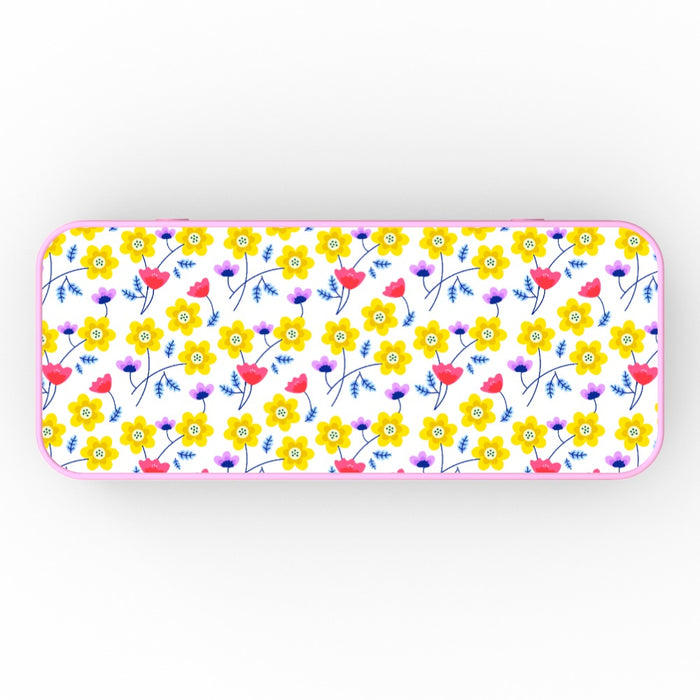 Pencil Tins - Yellow Flowers - printonitshop