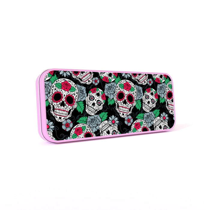 Pencil Tins - Skulls and Roses - printonitshop