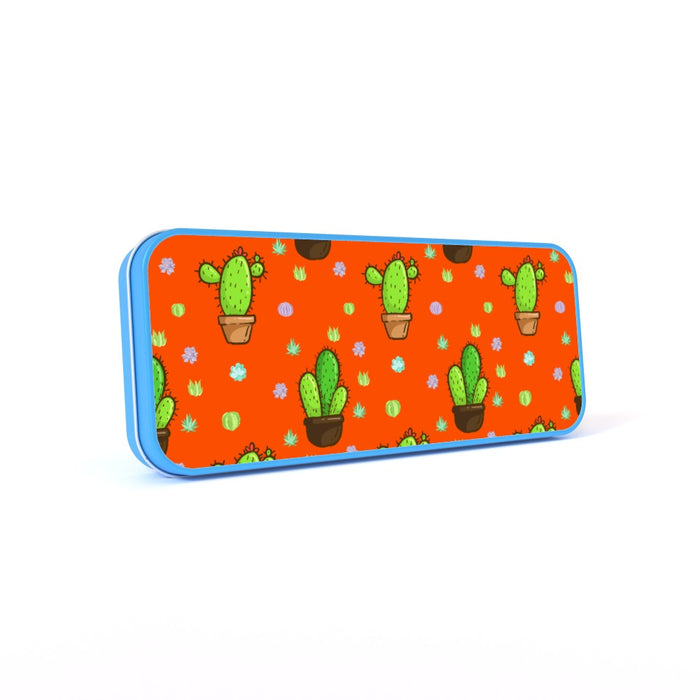 Pencil Tins - Cactus on Orange - printonitshop