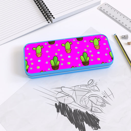 Pencil Tins - Cactus on Pink - printonitshop