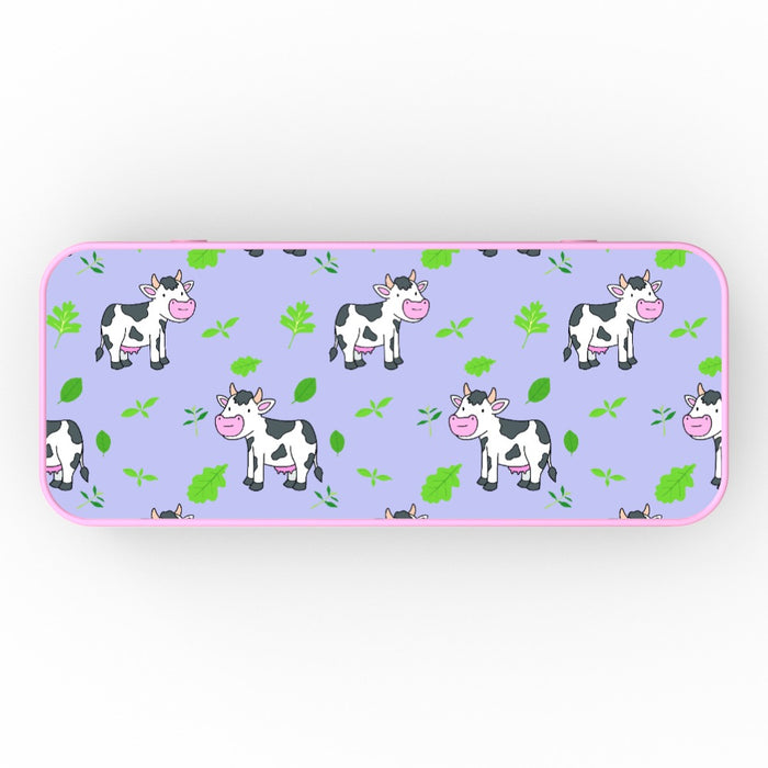 Pencil Tins - Cows Violet - printonitshop