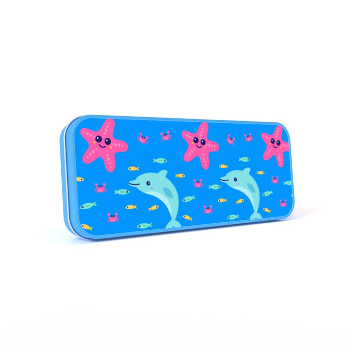 Pencil Tins - Dolphin and Starfish - printonitshop