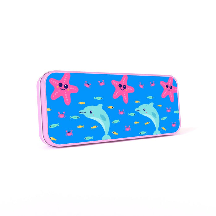 Pencil Tins - Dolphin and Starfish - printonitshop