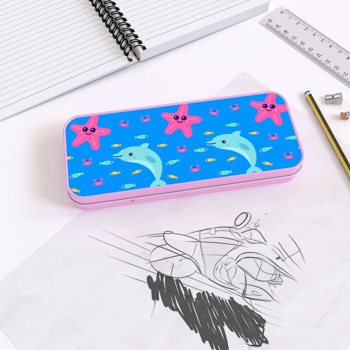 Pencil Tins - Dolphin and Starfish - printonitshop