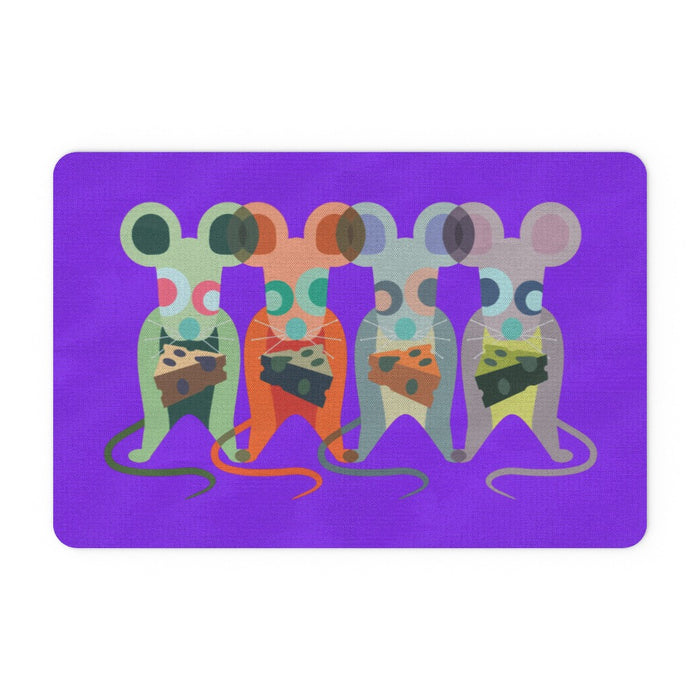 Floor Mats - Mice on Purple - printonitshop