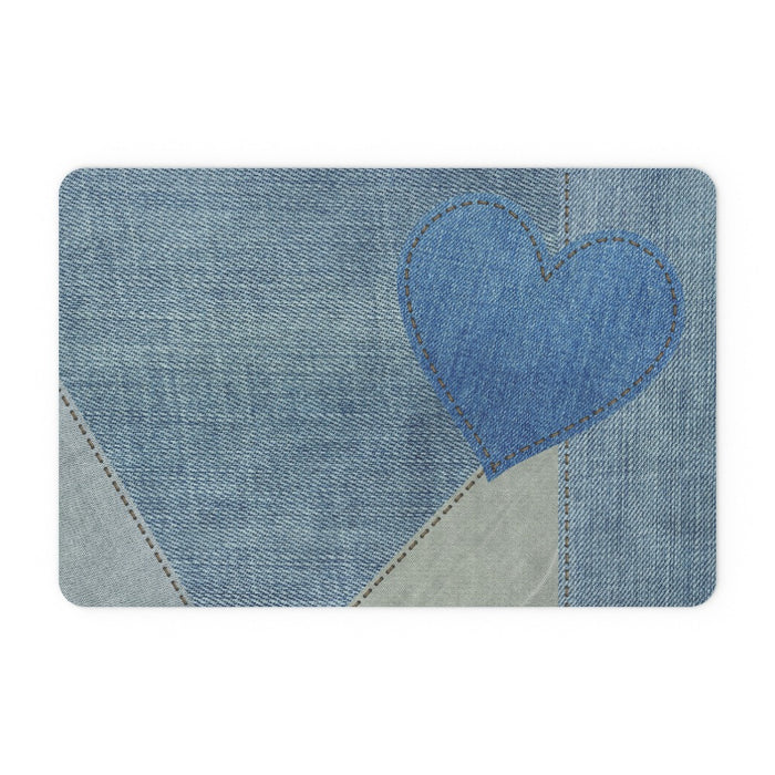 Floor Mats - Denim Heart - printonitshop