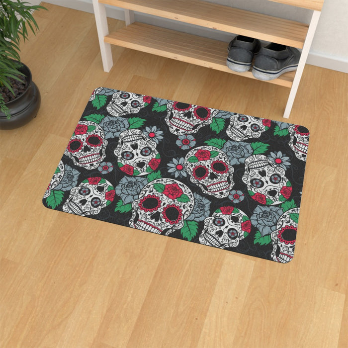 Floor Mats - Skulls and Roses - printonitshop