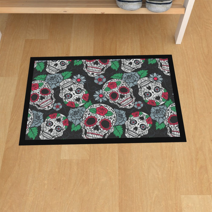 Floor Mats - Skulls and Roses - printonitshop