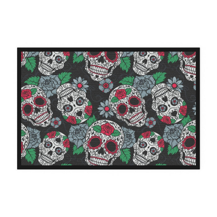 Floor Mats - Skulls and Roses - printonitshop