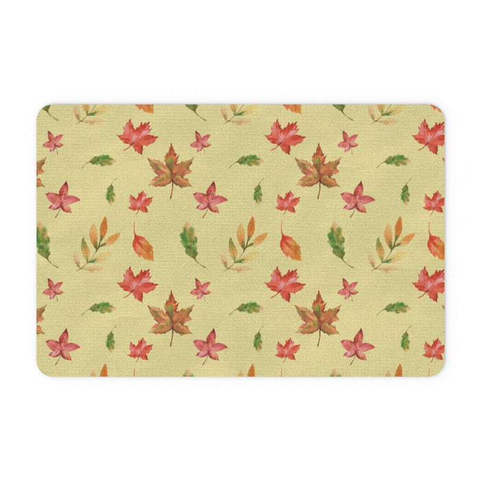 Floor Mats - Autumn Leaves Cream - printonitshop
