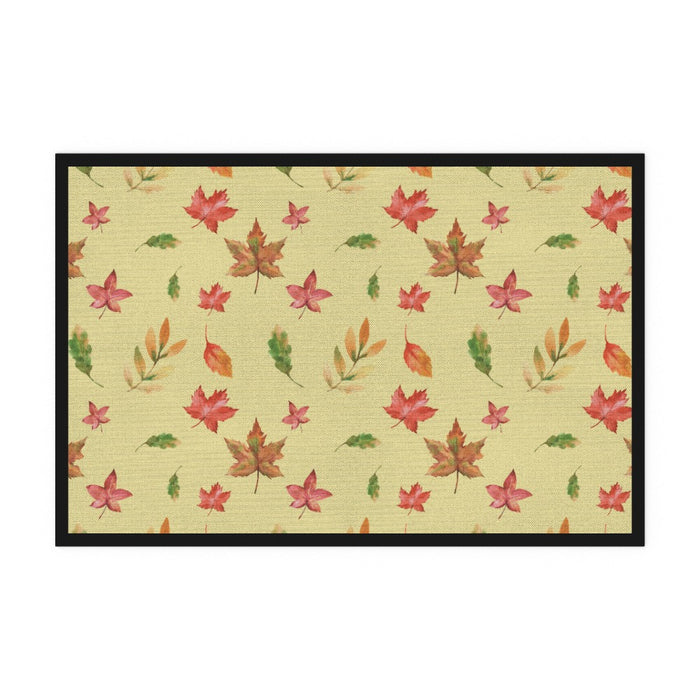 Floor Mats - Autumn Leaves Cream - printonitshop