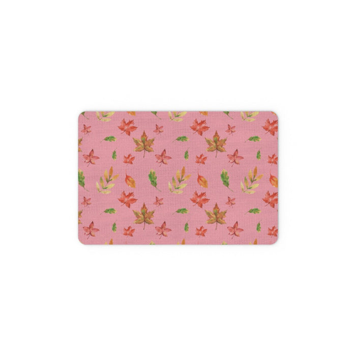 Floor Mats - Autumn Leaves Pink - printonitshop