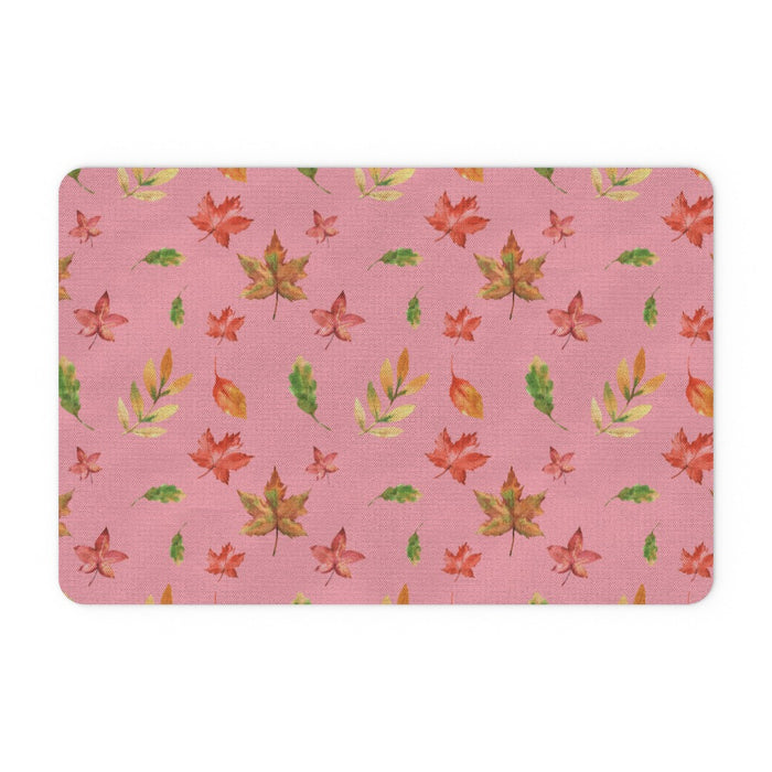 Floor Mats - Autumn Leaves Pink - printonitshop