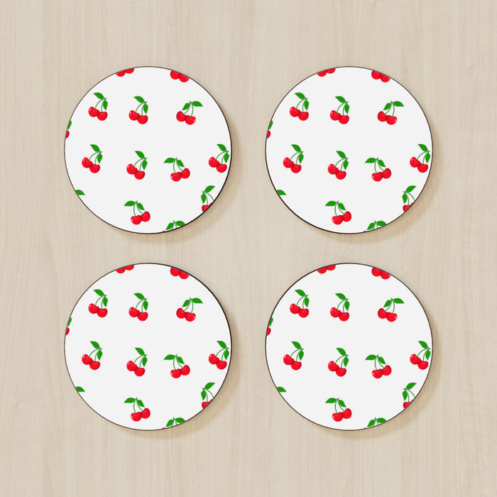 Coasters - White Cherries - printonitshop