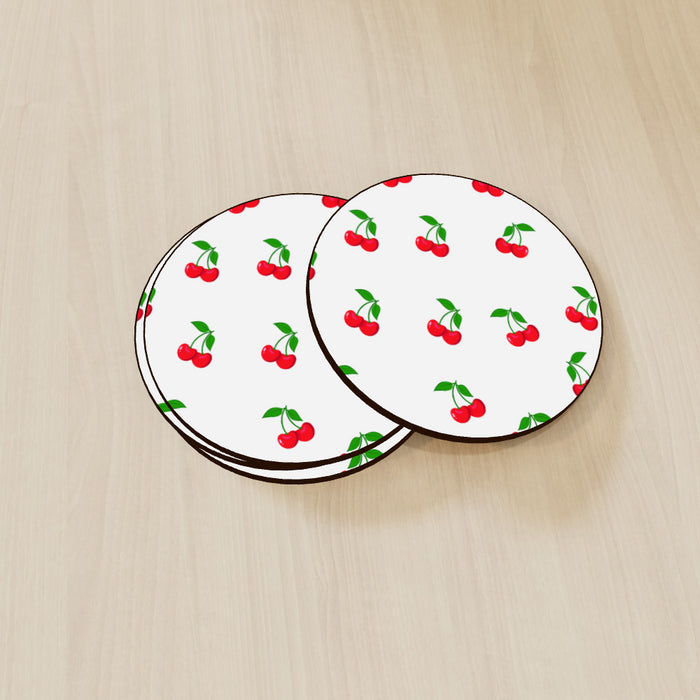 Coasters - White Cherries - printonitshop