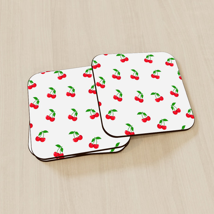 Coasters - White Cherries - printonitshop