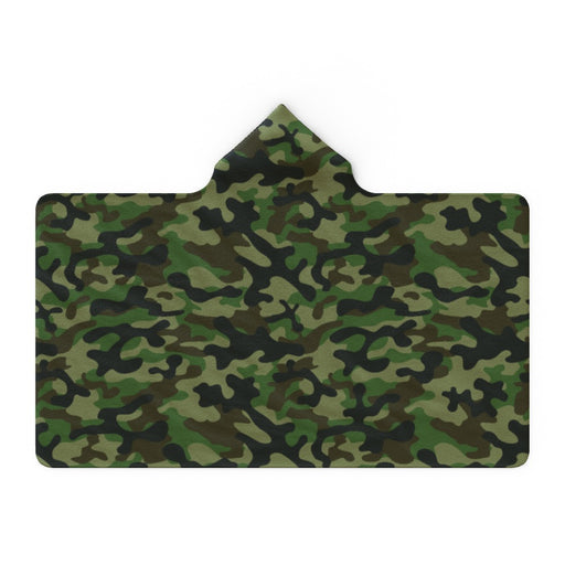 Hooded Blanket - Camo Green - printonitshop