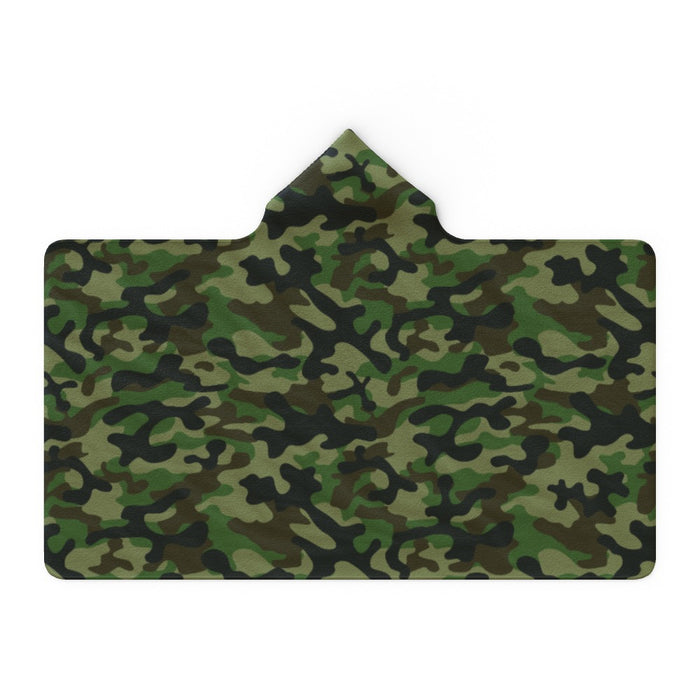 Hooded Blanket - Camo Green - printonitshop