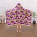 Hooded Blanket - Purple Panthers - printonitshop