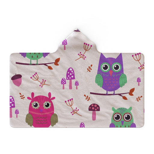 Hooded Blanket - Owl Friends - printonitshop