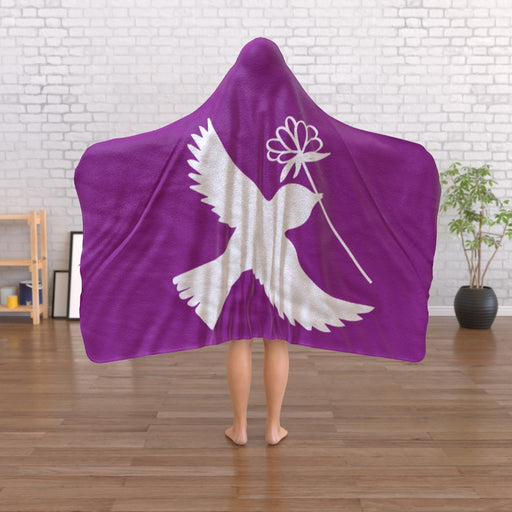 Hooded Blanket - Dove Plumb - printonitshop