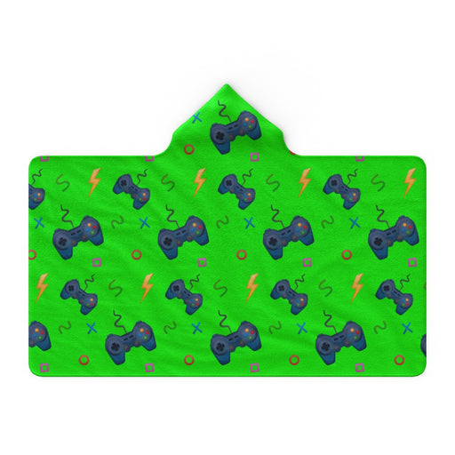 Hooded Blanket - Gaming Green - printonitshop