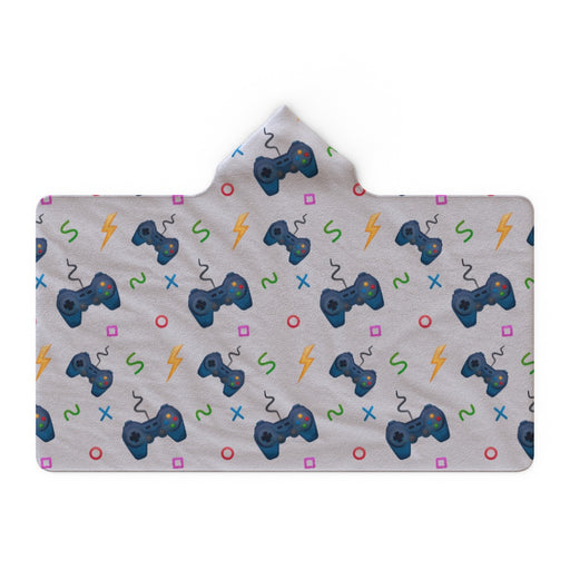 Hooded Blanket - Pale Grey Gaming - printonitshop