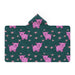 Hooded Blanket - Pigs on Green - printonitshop