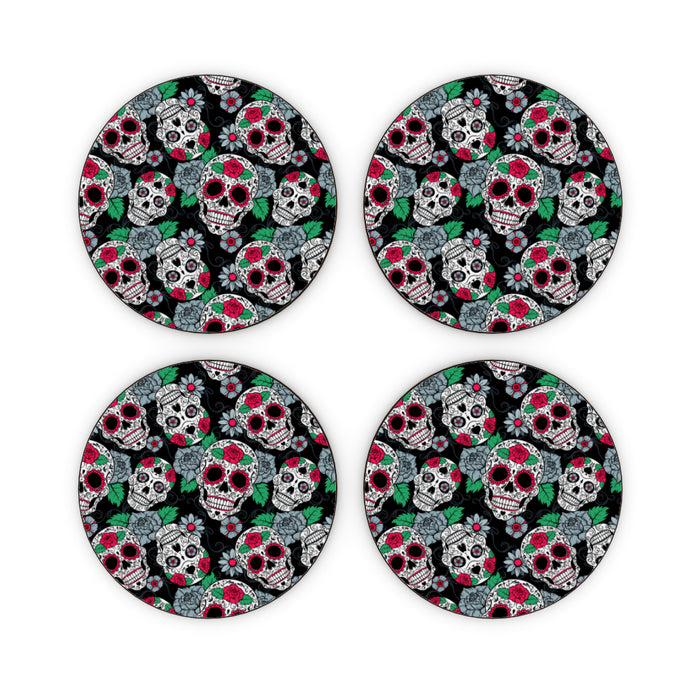 Coasters - Skulls and Roses - printonitshop