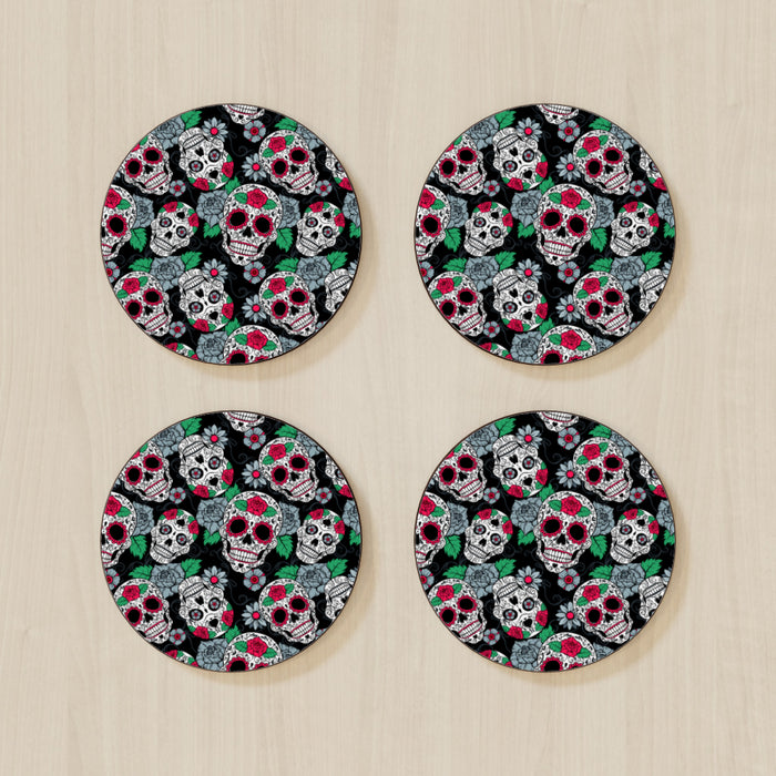 Coasters - Skulls and Roses - printonitshop