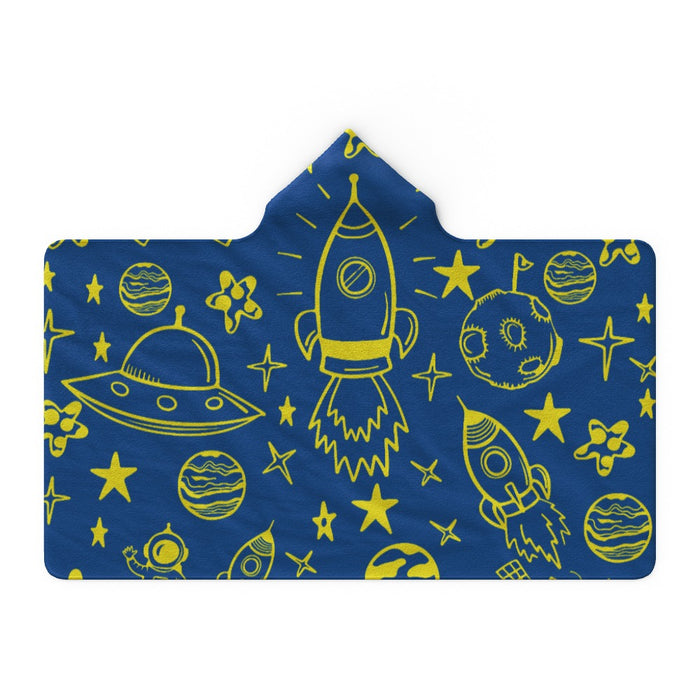 Hooded Blanket - Space - printonitshop