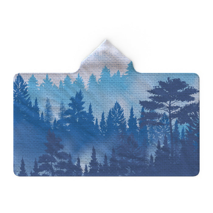 Hooded Blanket - Forrest Blue - printonitshop