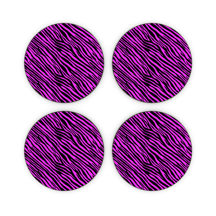 Coasters - Pink Zebra - printonitshop