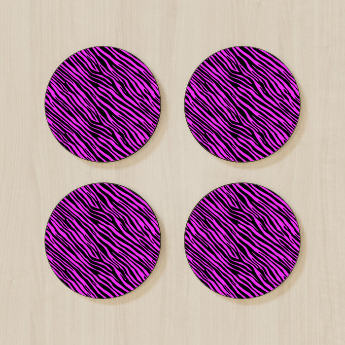 Coasters - Pink Zebra - printonitshop