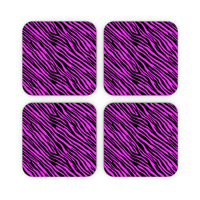 Coasters - Pink Zebra - printonitshop