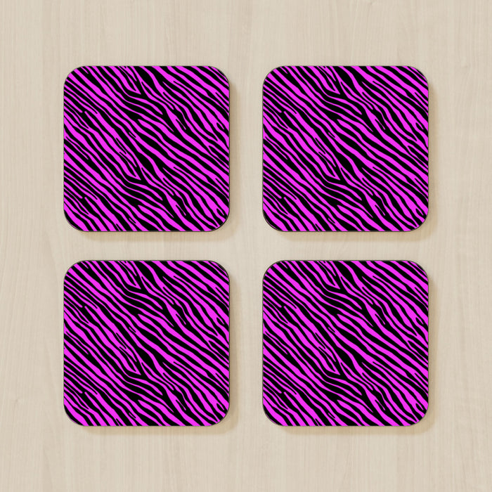 Coasters - Pink Zebra - printonitshop