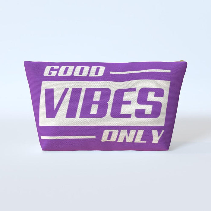 Cosmetic Bag - Good Vibes Only Purple - printonitshop