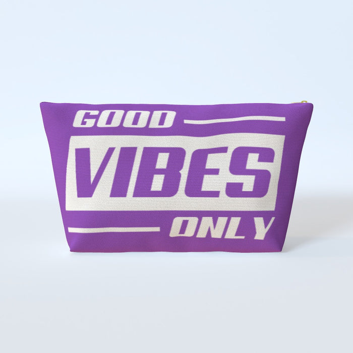 Cosmetic Bag - Good Vibes Only Purple - printonitshop