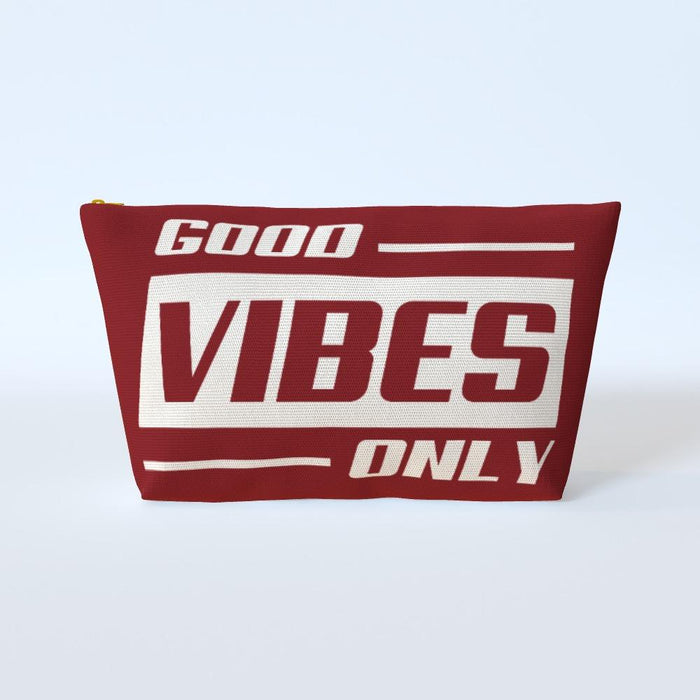 Cosmetic Bag - Good Vibes Only Wine - printonitshop