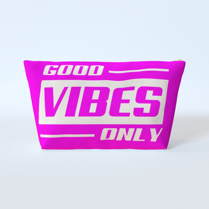 Cosmetic Bag - Good Vibes Only Pink - printonitshop