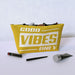 Cosmetic Bag - Good Vibes Only Mustard - printonitshop