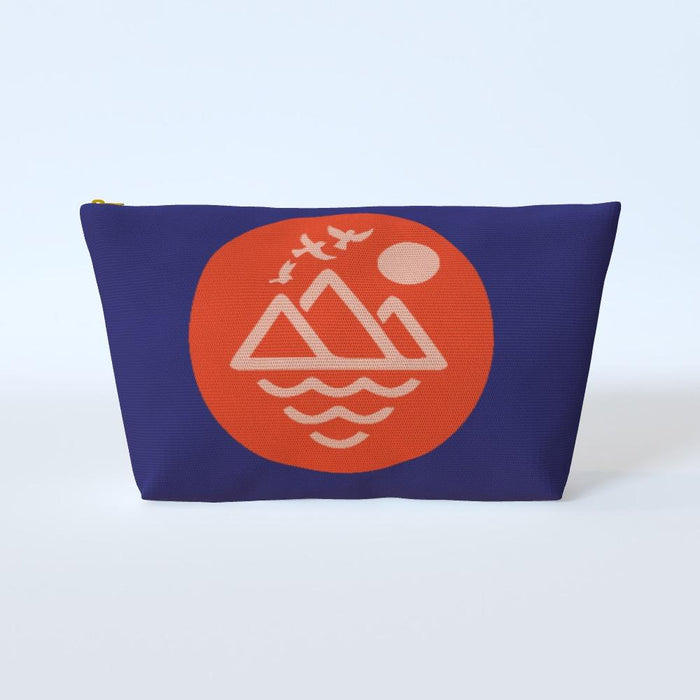 Cosmetic Bag - Mountain Doves Blue - printonitshop