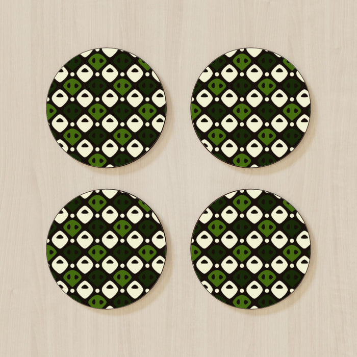 Coasters - Abstract Green - printonitshop