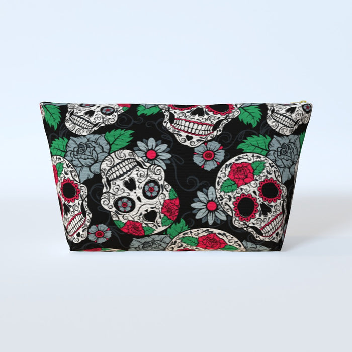 Cosmetic Bag - Skulls and Roses - printonitshop