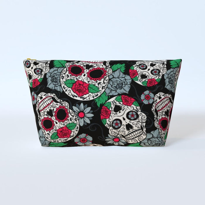 Cosmetic Bag - Skulls and Roses - printonitshop