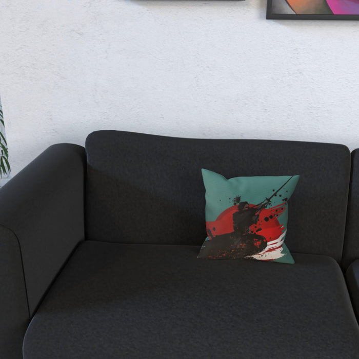 Cushion - Samurai Green - printonitshop