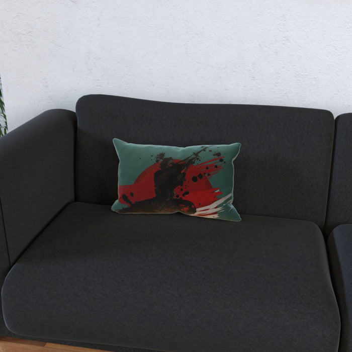 Cushion - Samurai Green - printonitshop